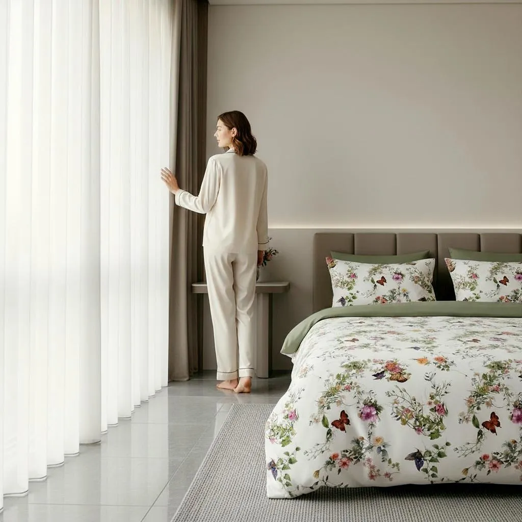 Lenjerie de pat Cotton Pro 100% bumbac - imprimare digitala (Paradise of Butterfly) - Marime: King size [2]