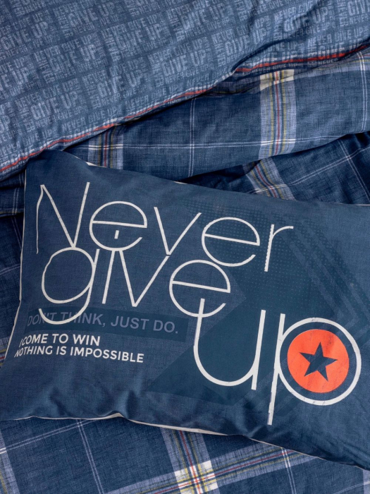 Lenjerie de pat cu elastic, o persoana, bumbac 100%, Cotton Box, Given - Grey v2 [2]