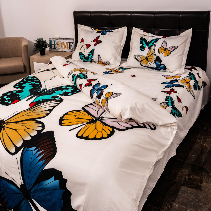 Lenjerie de pat digital print 3D (BUTTERFLYES) [4]