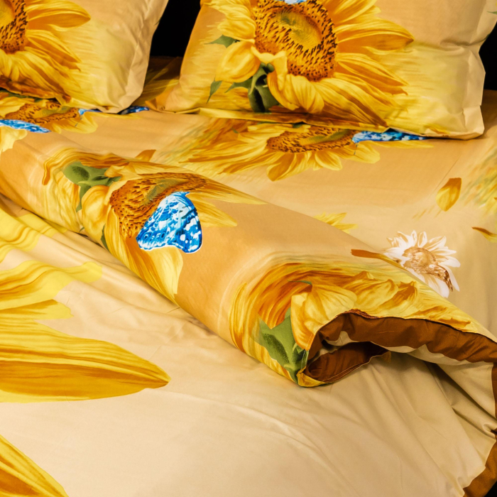 Lenjerie de pat digital print 3D (SUN FLOWER) [2]