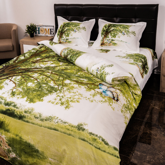 Lenjerie de pat digital print 3D (TREE) [4]