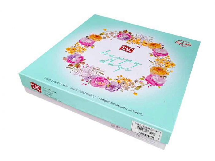 Lenjerie de pat dublu, bumbac 100% ranforce, TAC, Floyd gri [2]