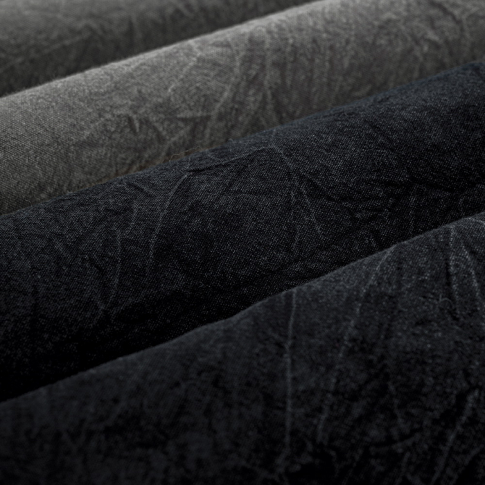 Lenjerie de pat dublu, poplin prespalat, Cotton Box, Crash - Black [2]