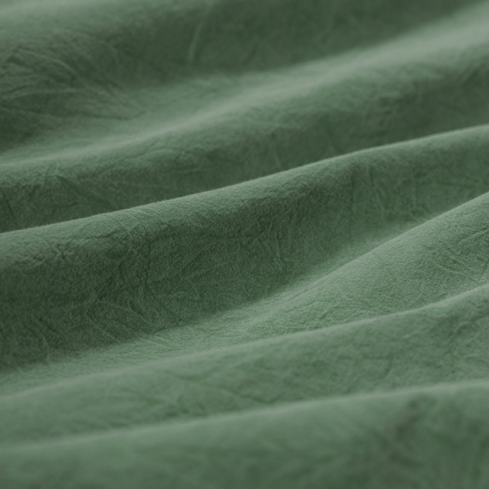 Lenjerie de pat dublu, poplin prespalat, Cotton Box, Crash - Green [2]