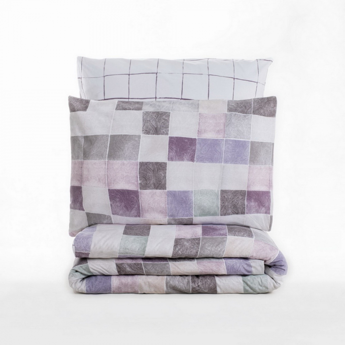 Lenjerie de pat ranforce, două persoane, bumbac 100%, Cotton Box, Maro - Dusty Rose [3]