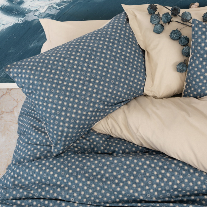 Lenjerie de pat ranforce, două persoane, bumbac 100%, Cotton Box, Just - Beige [2]