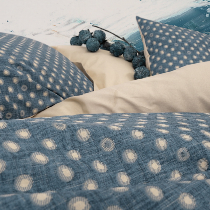 Lenjerie de pat ranforce, două persoane, bumbac 100%, Cotton Box, Just - Beige [3]