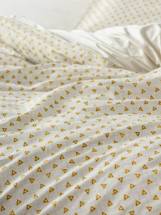 Lenjerie de pat ranforce, două persoane, bumbac 100%, Cotton Box, Jot - Beige [2]