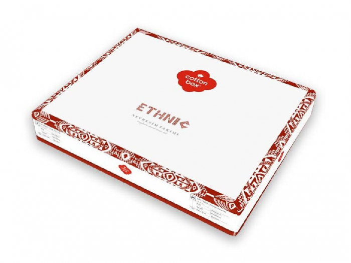 Lenjerie de pat ranforce, două persoane, bumbac 100%, Cotton Box, Jamila - Beige [4]