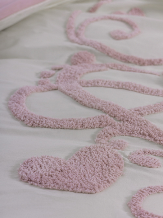 Lenjerie de pat Puff, două persoane, bumbac 100%, Cotton Box, Bellini - Pink [2]