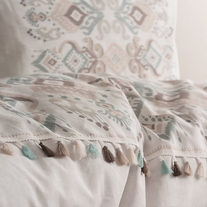 Lenjerie de pat ranforce, două persoane, bumbac 100%, Cotton Box, Asilo - Brown [2]