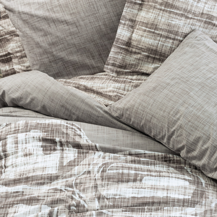 Lenjerie de pat ranforce, două persoane, bumbac 100%, Cotton Box, Root - Mink [2]