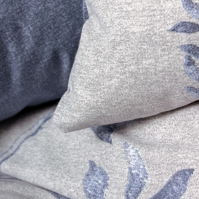 Lenjerie de pat ranforce, o persoana, bumbac 100%, Cotton Box, Nitsa - Dark Blue [2]
