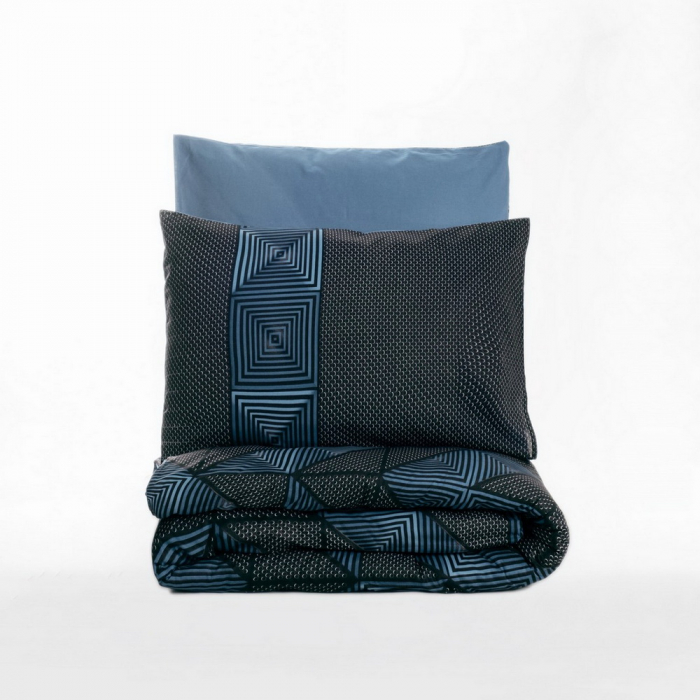 Lenjerie de pat ranforce, o persoana, bumbac 100%, Cotton Box, Armor - Black [3]