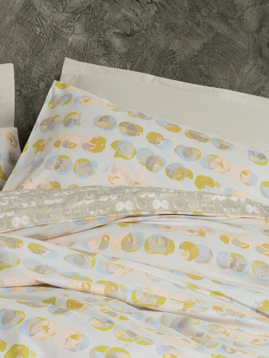 Lenjerie de pat ranforce, o persoana, bumbac 100%, Cotton Box, Jocus - Beige [2]