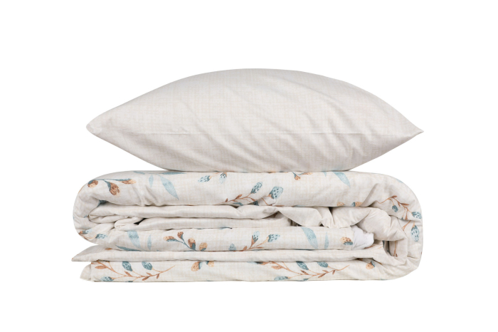 Lenjerie de pat ranforce, o persoana, bumbac 100%, Cotton Box, Lendell - Mint [4]