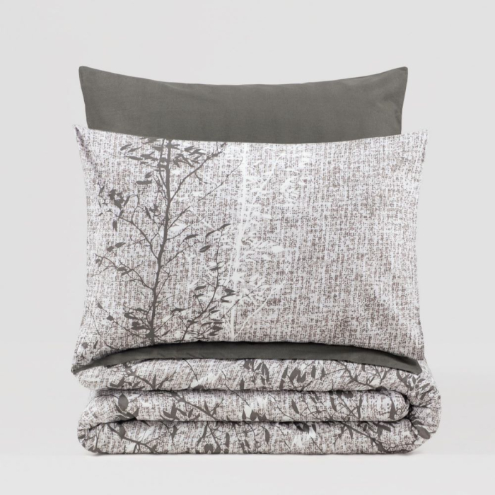 Lenjerie de pat ranforce, o persoana, bumbac 100%, Cotton Box, Odin - Brown [3]
