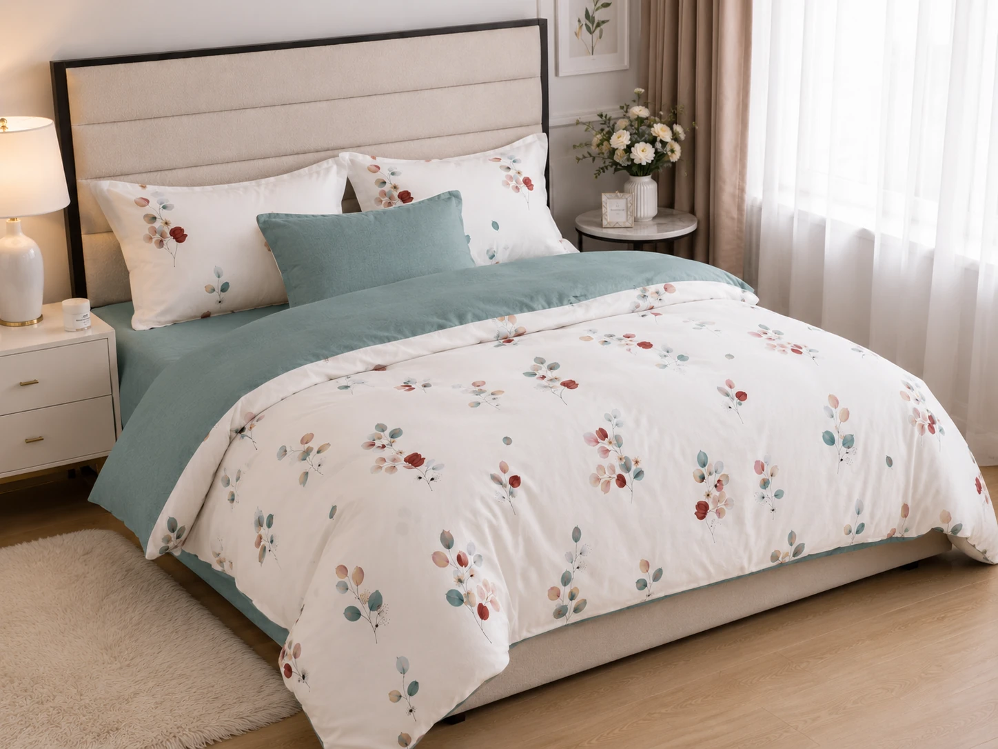 Lenjerie Finet 6 piese cu husa de pat pentru saltea de 160×200 si 180×200 [2]
