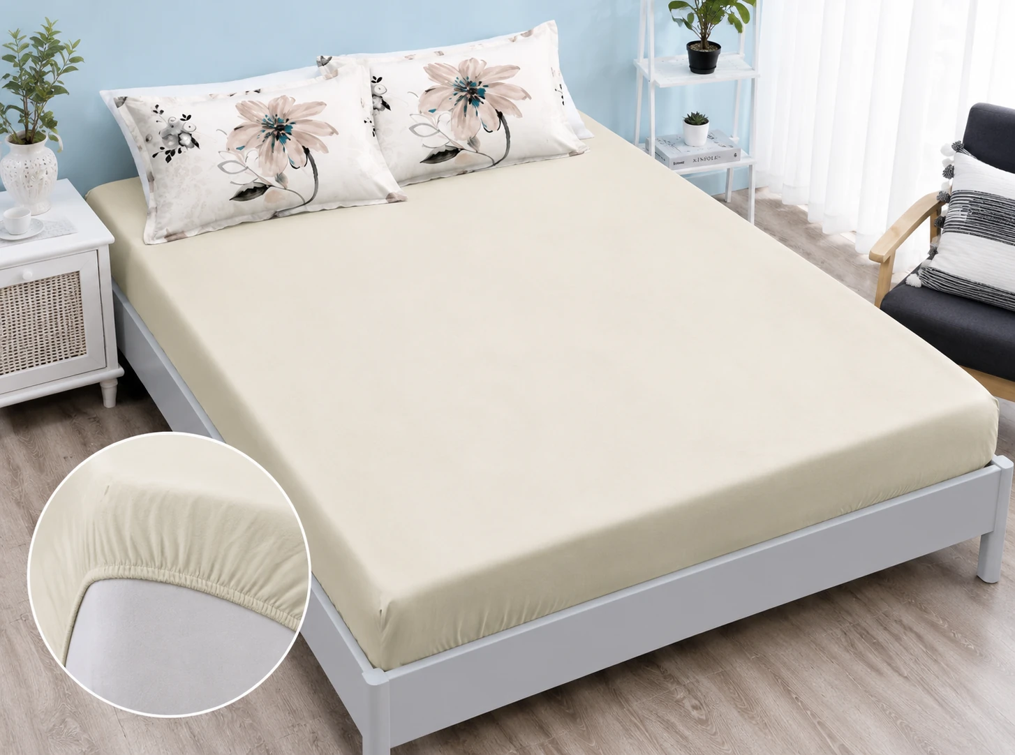 Lenjerie Finet 6 piese cu husa de pat pentru saltea de 160×200 si 180×200 [5]