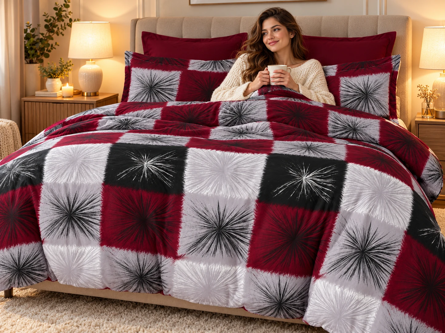 Lenjerie Finet 6 piese cu husa de pat pentru saltea de 160×200 si 180×200 [2]