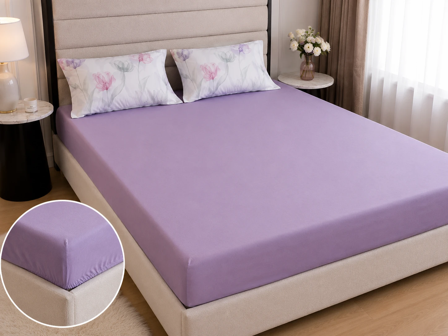 Lenjerie Finet 6 piese cu husa de pat pentru saltea de 160×200 si 180×200 [3]