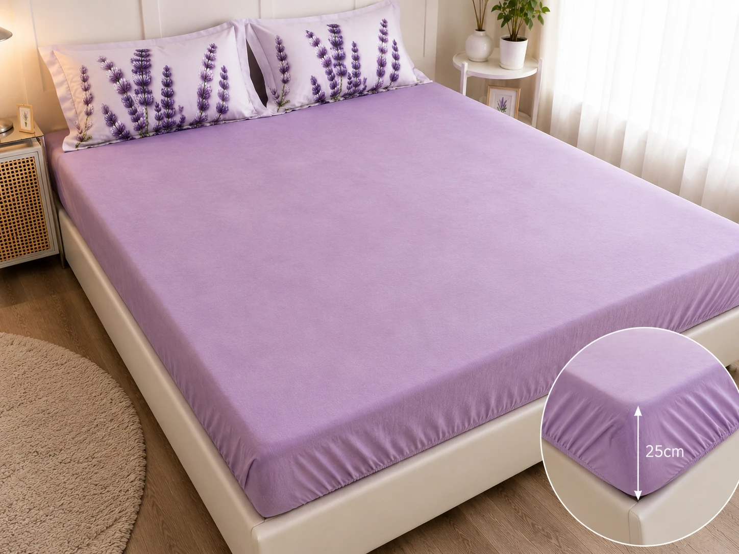 Lenjerie Finet 6 piese cu husa de pat pentru saltea de 160×200 si 180×200 [4]