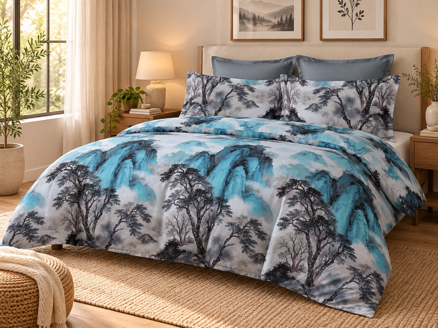 Lenjerie Finet 6 piese cu husa de pat pentru saltea de 160×200 si 180×200 [2]