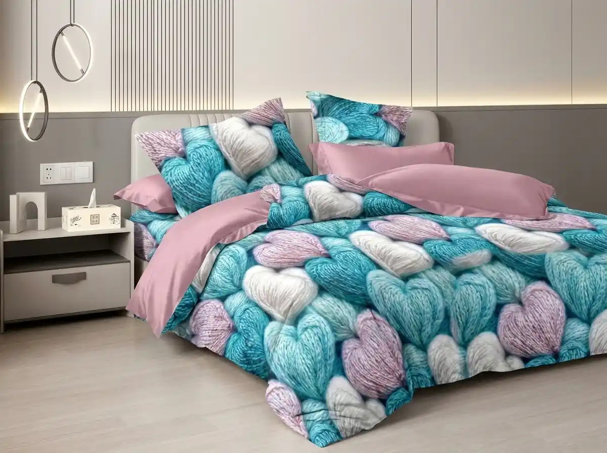 Lenjerie Finet 6 piese cu husa de pat pentru saltea de 160x200 si 180x200 [4]