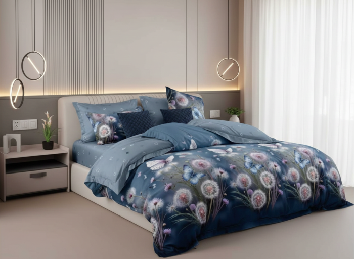 Lenjerie Finet 6 piese cu husa de pat pentru saltea de 160x200 si 180x200 [2]