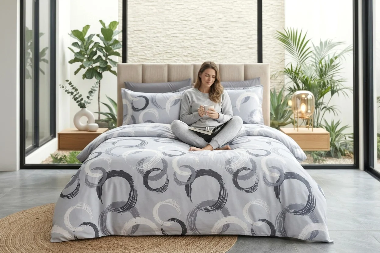 Lenjerie pat Ranforce 100% Cotton Pro (Aura Home) - Marime: O persoana [2]