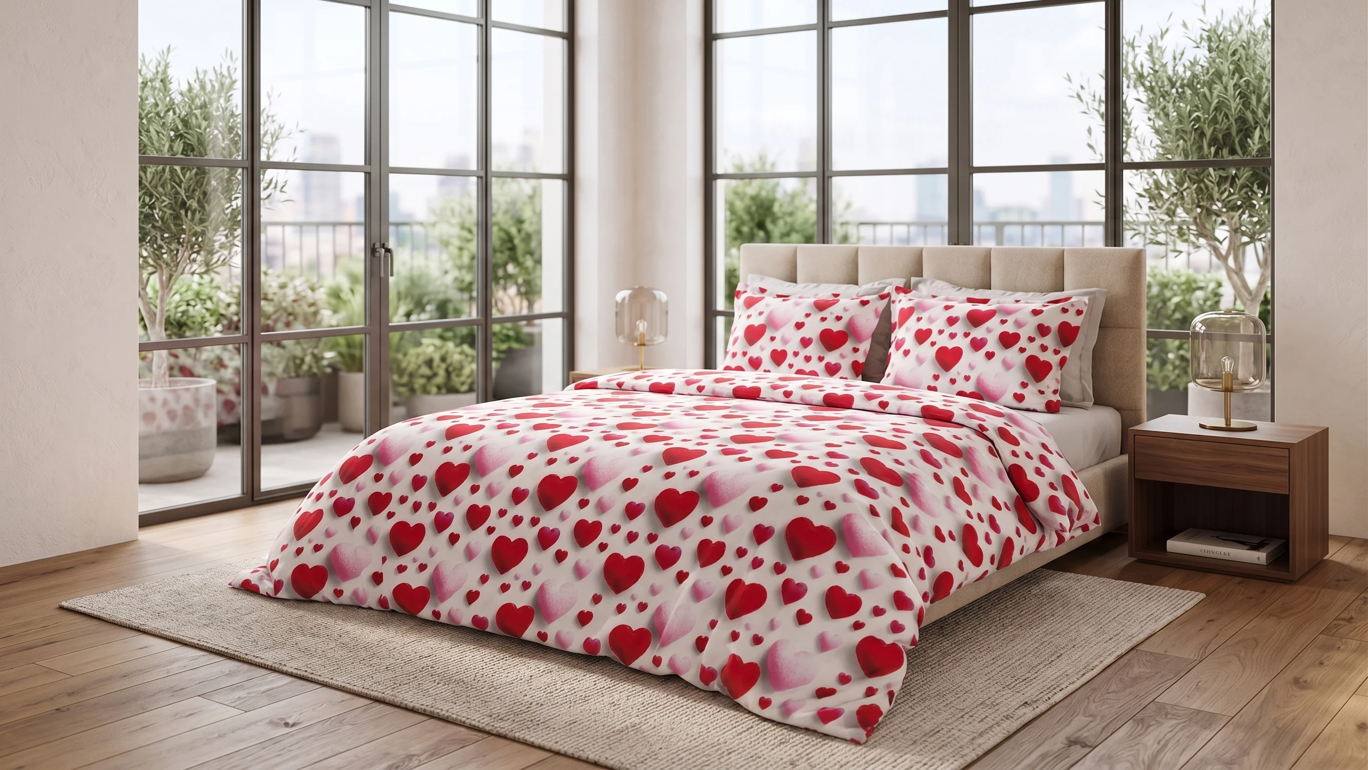 Lenjerie pat Ranforce 100% Cotton Pro (L'amour Maison) - Marime: O persoana [2]