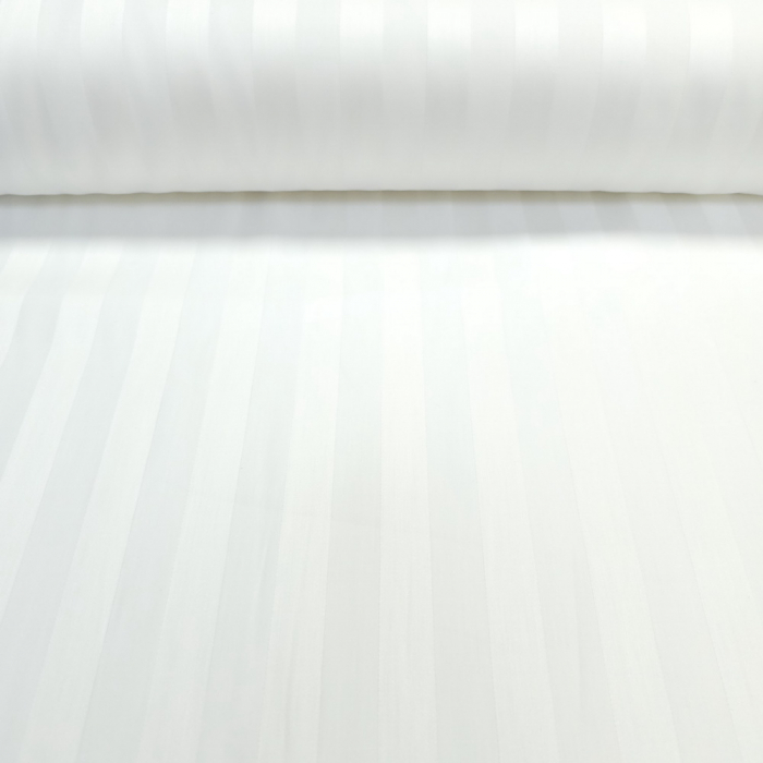 Material textil, bumbac 100%, Damasc satinat alb [2]
