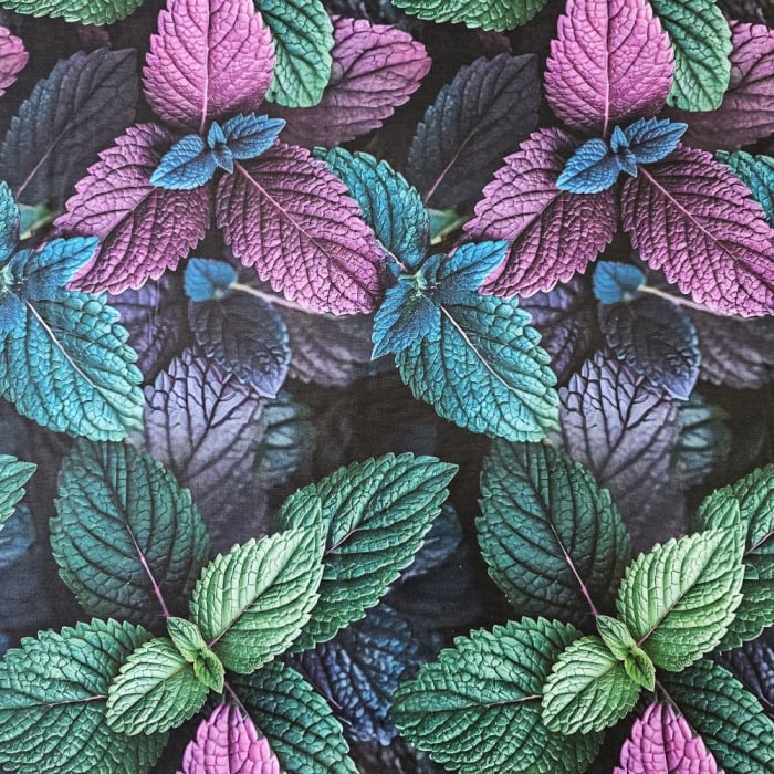 Material textil ranforce 5D, 240cm, bumbac 100%, Frunze de menta [2]