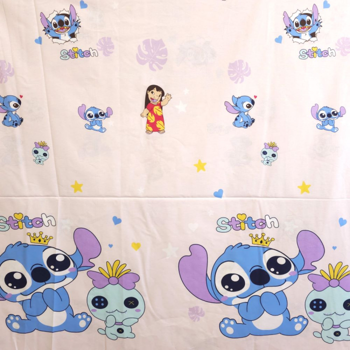 Material textil ranforce, bumbac 100%, Stitch roz [2]