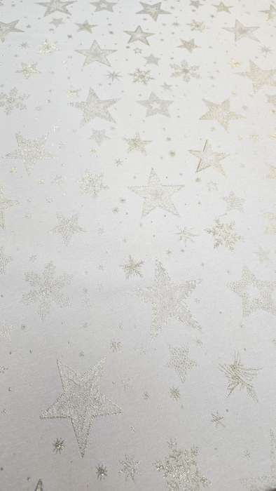 Material textil teflonat, 140cm, Astroni - stelute aurii [3]