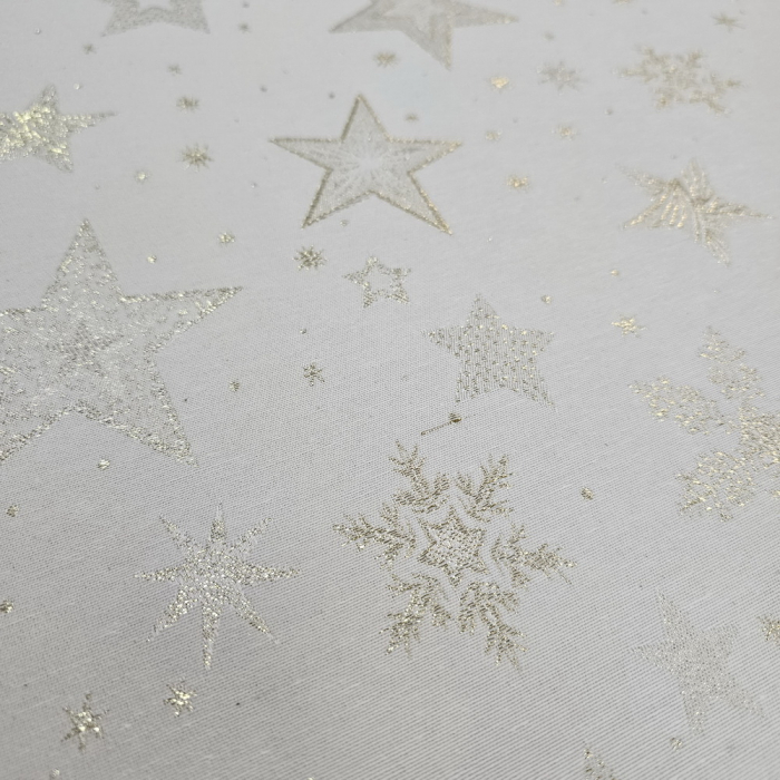Material textil teflonat, 140cm, Astroni - stelute aurii [2]