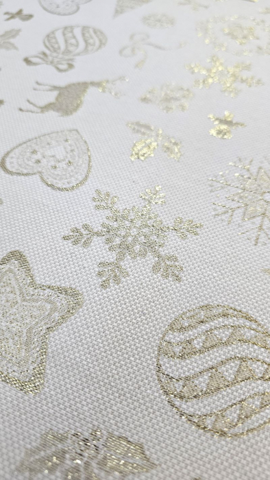 Material textil teflonat, 140cm, Astroni - motive de Craciun [4]