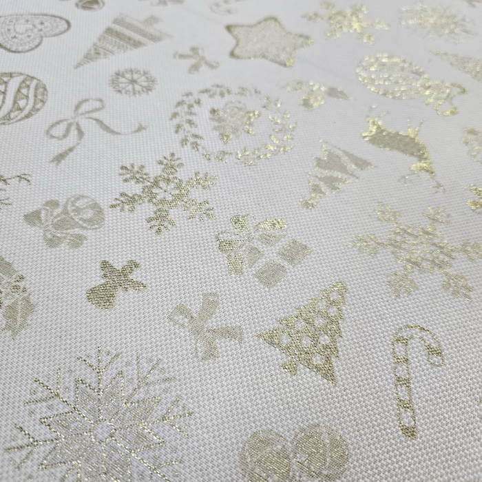 Material textil teflonat, 140cm, Astroni - motive de Craciun [2]