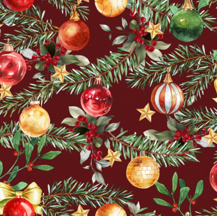 Musama PVC cu tematica de Craciun, 140cm latime, cod 5091/02 [1]