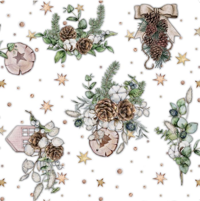 Musama PVC cu tematica de Craciun, 140cm latime, cod 5074/03 [1]