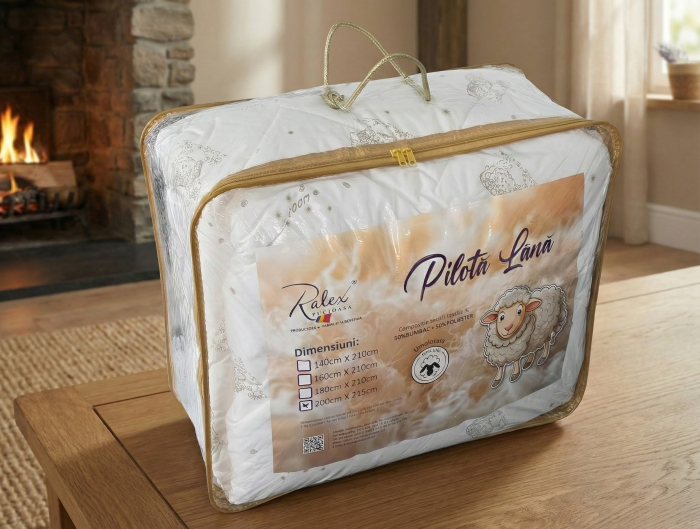 PILOTA MATLASATA LANA OITA (ALB) - 200cm x 215cm [2]