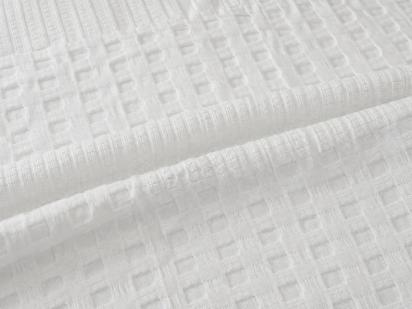 Pled Waffles 100%bumbac (Alb) - Marime: 220X240cm [2]