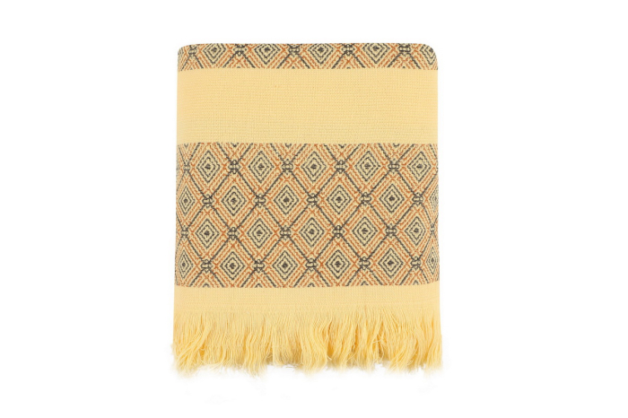 Prosop de baie, 75x150cm, Cotton Box, Twins - Yellow [3]