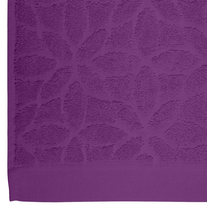 Prosop de baie Leonardo Flowers 70x140cm - mov [3]