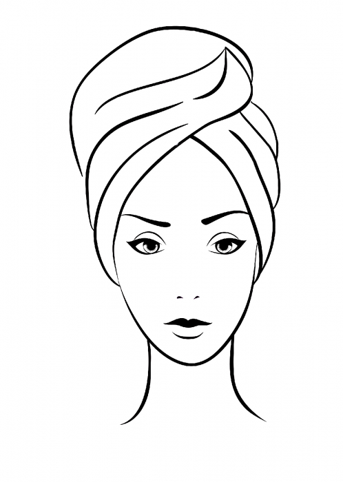 Prosop de păr Turban - maron [2]