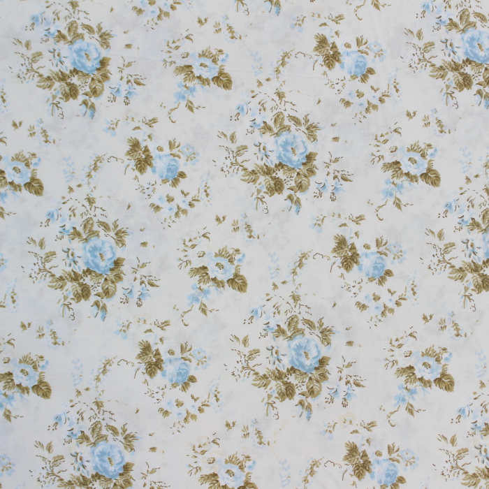 Ranforce alb unt cu trandafiri bleu [2]