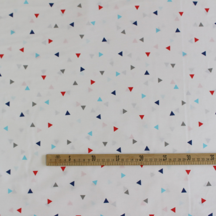 Ranforce alb cu triunghiuri roșii și bleu [3]