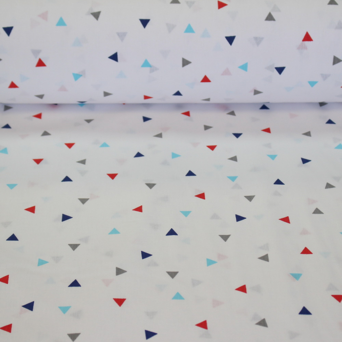 Ranforce alb cu triunghiuri roșii și bleu [2]