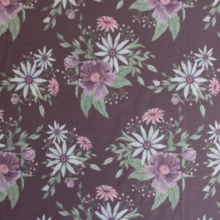 Ranforce mov inchis cu flori [2]