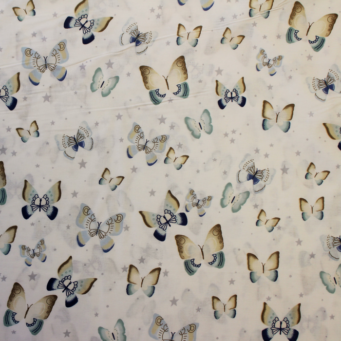 Ranforce alb cu fluturasi bleu galbeni [2]